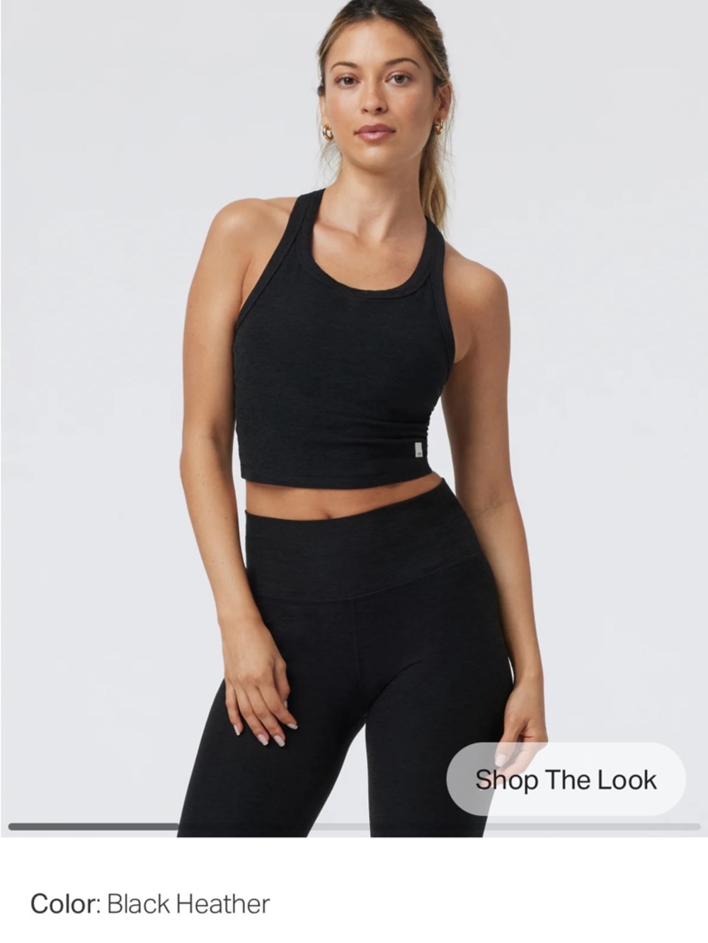 Vuori Black Racerback Tank Top